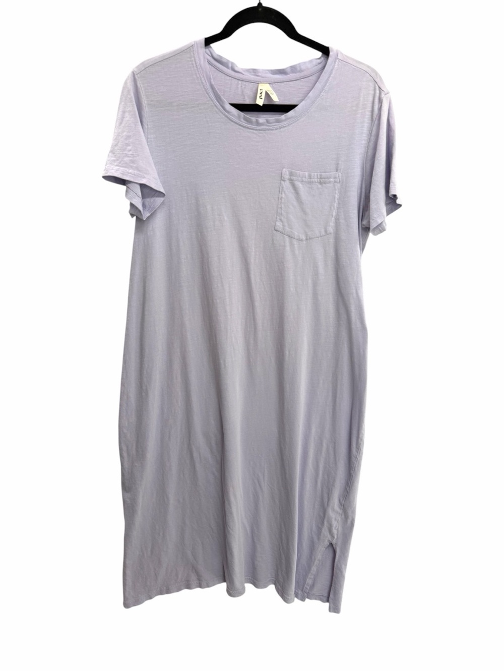 Pact Purple Softspun Tshirt Dress Crewneck Lavender Organic Cotton Large